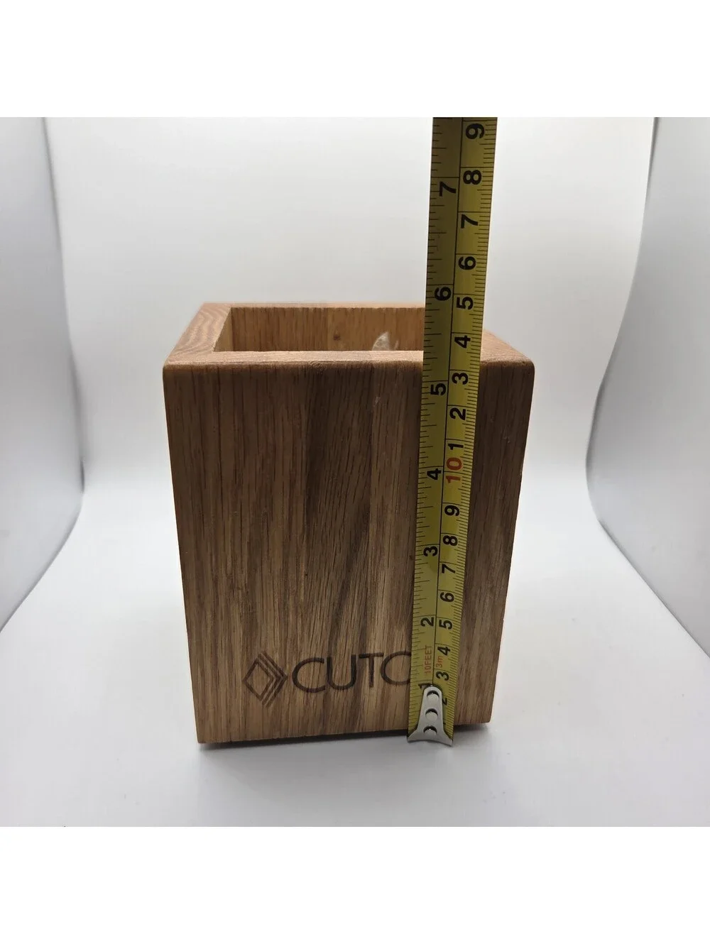 Cutco Oak Wood Utensil Holder Made in USA